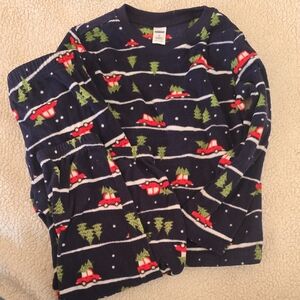 Old Navy 5T Christmas Tree Truck Navy Pajama Set